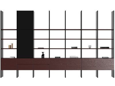 现代开放式装饰柜