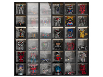 现代卡通游戏手办玩具装饰柜