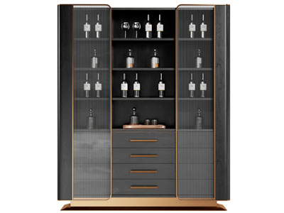 现代轻奢酒柜3d模型 现代轻奢酒柜