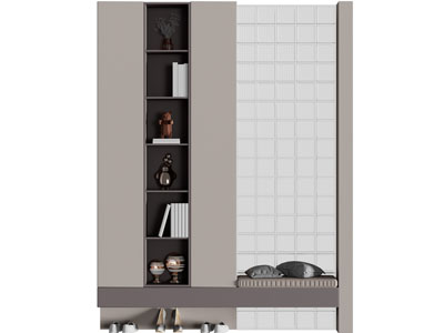 现代玄关鞋柜隔断