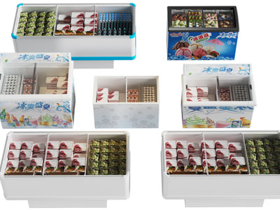 现代冰柜、冰箱、生鲜冷藏柜