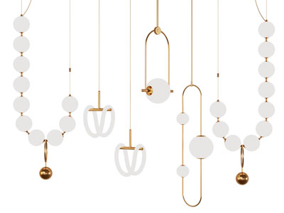 现代串珠项链吊灯