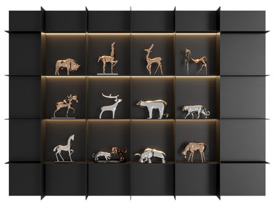 现代灯箱装饰柜