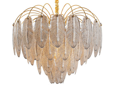 现代装饰玻璃羽毛灯罩的吊灯