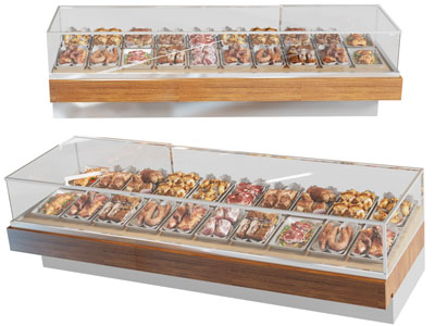 现代熟食卤肉保鲜柜、展柜