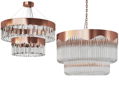 现代圆形水晶吊灯