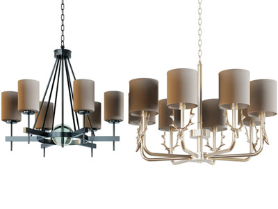 北欧柱形灯罩吊灯