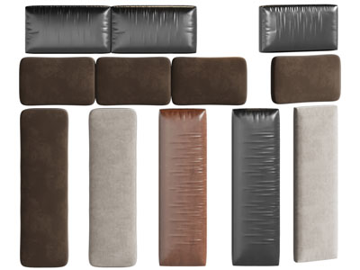 现代长方形靠垫、坐垫