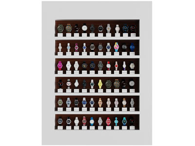 现代手表展柜、货架