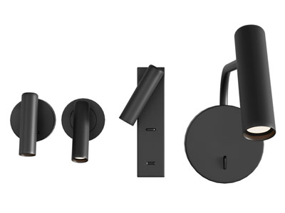 现代黑色金属壁灯