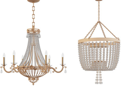 欧式水晶串珠吊灯