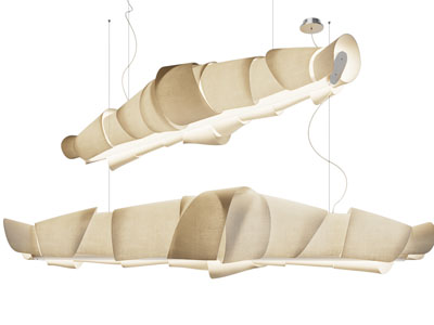 现代卷叶灯罩吊灯