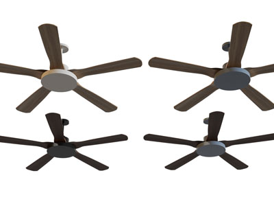 现代五叶电风扇、吊扇灯