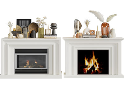 侘寂风壁炉火炉