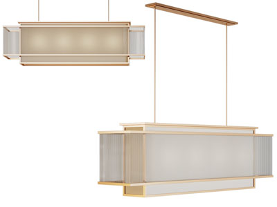 新中式长方体吊灯