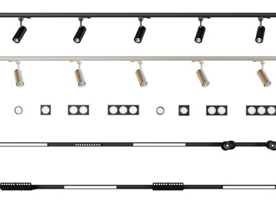 现代筒灯射灯、轨道灯