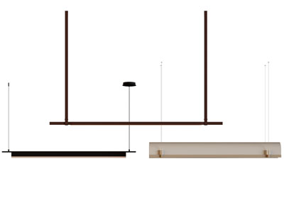 现代一字长条吊灯