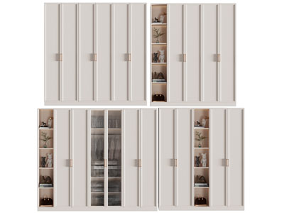 现代衣柜3d模型 现代衣柜