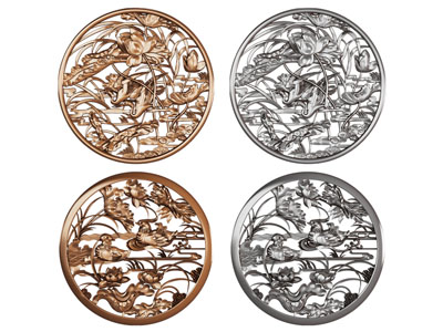 新中式圆形浮雕、墙饰挂件