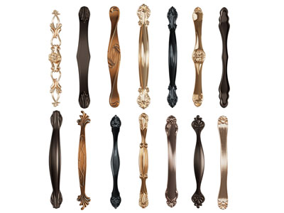 欧式雕花金属拉手