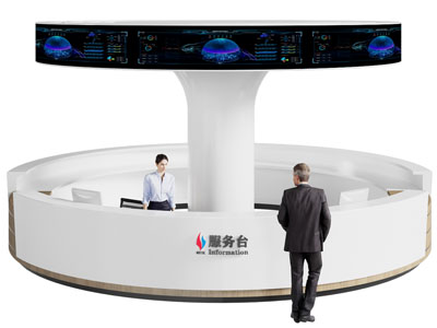 现代公司前台接待台、服务台