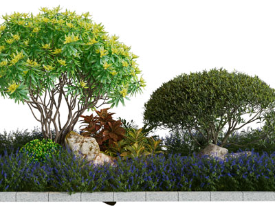 现代户外花坛花草树木景观园艺小品