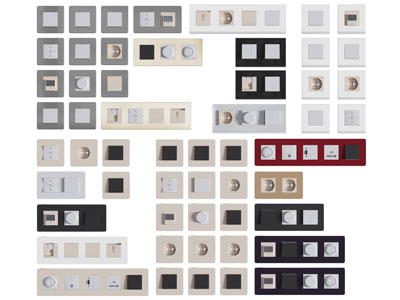 现代插座开关面板