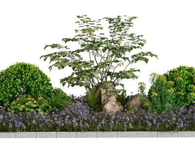 现代户外花池花草树木景观园艺小品