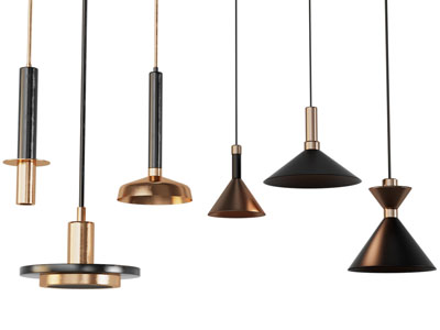 现代轻奢垂线吊灯