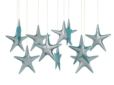 现代五角星墙饰挂件