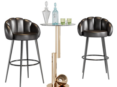 现代吧椅、边几