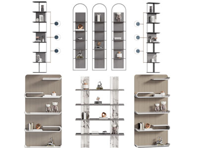 现代墙面置物收纳装饰架