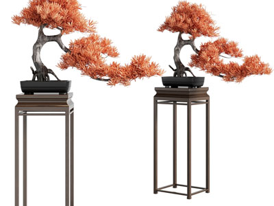 新中式花架盆景盆栽