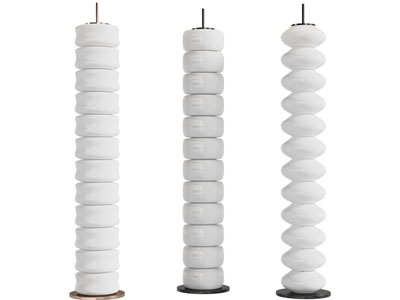 侘寂风串珠落地灯