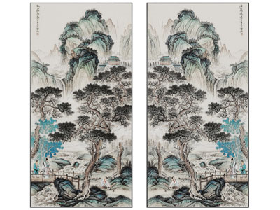 新中式装饰挂画3d模型 新中式装饰挂画