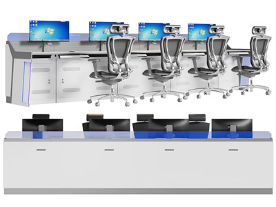 现代电脑培训班、办公桌椅组合