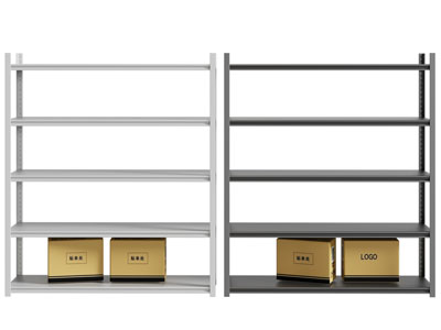 现代开放式收纳置物架