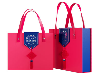 新中式装饰中国结的礼品袋