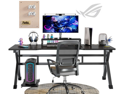 现代电竞电脑桌椅组合