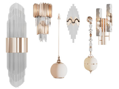 现代轻奢玻璃壁灯