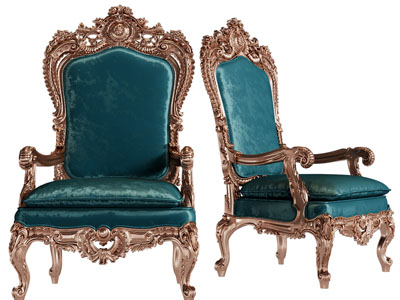 欧式雕花边框休闲椅子、扶手椅子