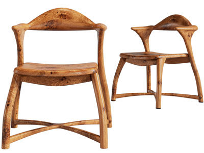 北欧实木休闲椅子