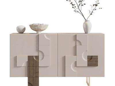 侘寂风玄关柜、边柜