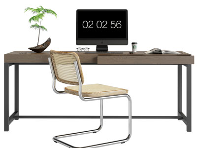 现代书桌椅组合