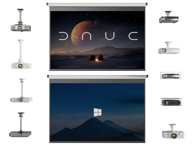 现代投影仪、投影幕布3d模型 现代投影仪、投影幕布