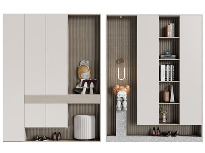 现代玄关装饰鞋柜