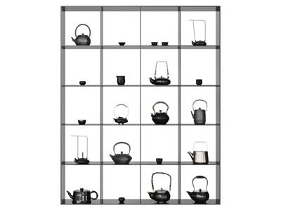 新中式茶壶展柜