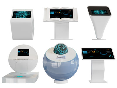 现代智能触屏台、触摸一体机