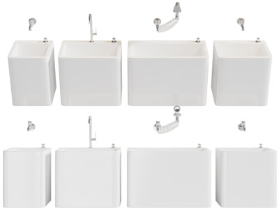 现代陶瓷拖把池