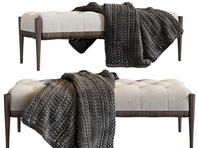 现代长方形沙发凳子